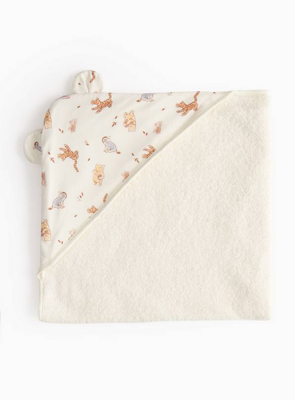 Winnie The Pooh Cream Hooded Towel  One Size