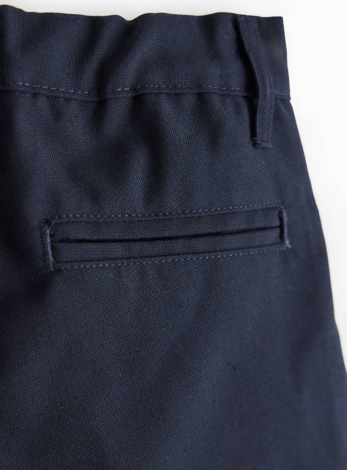 4 Pack Navy Trousers with Reinforced Knees & Extendable Hem Generous Fit 3 years - Image 2