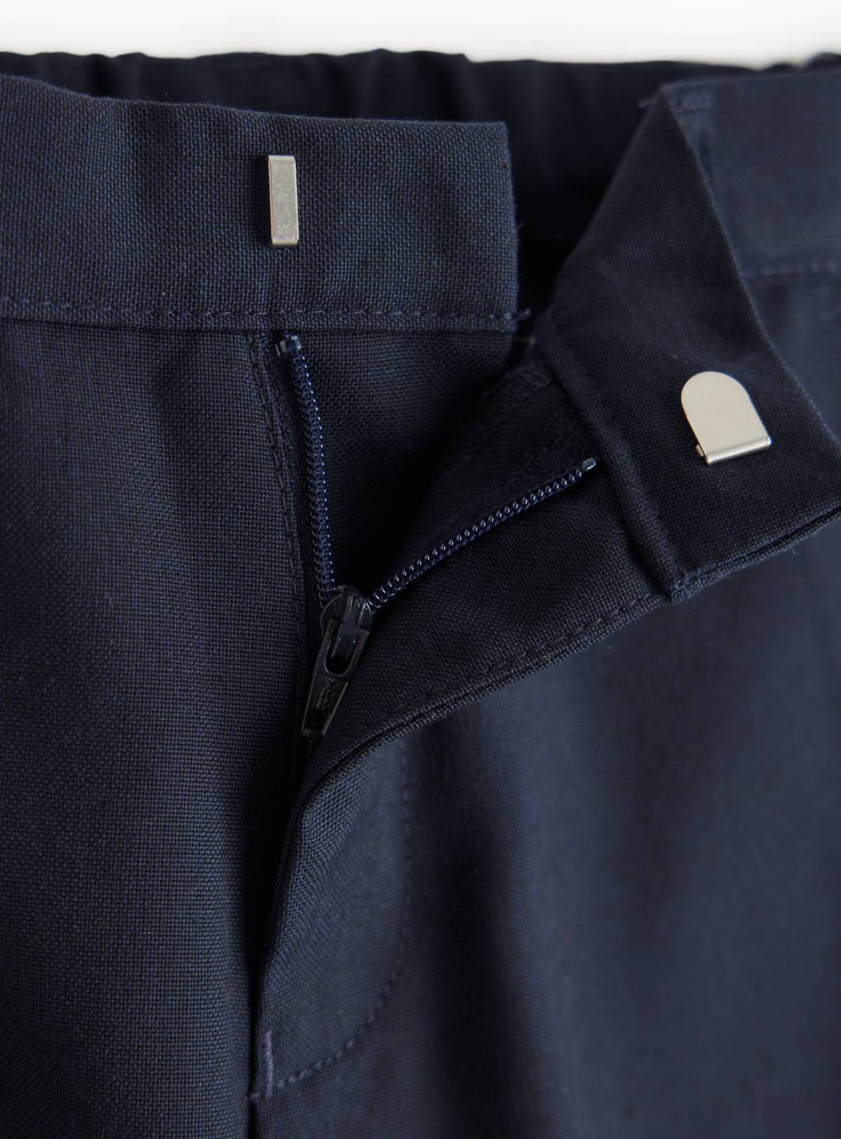 4 Pack Navy Trousers with Reinforced Knees & Extendable Hem Generous Fit 3 years - Image 3