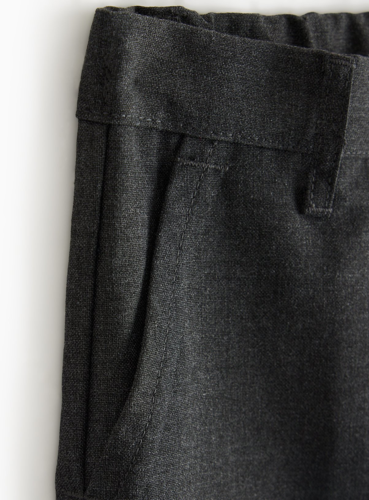 4 Pack Grey Trousers with Reinforced Knees & Extendable Hem Generous Fit 9 years - Image 3 thumbnail