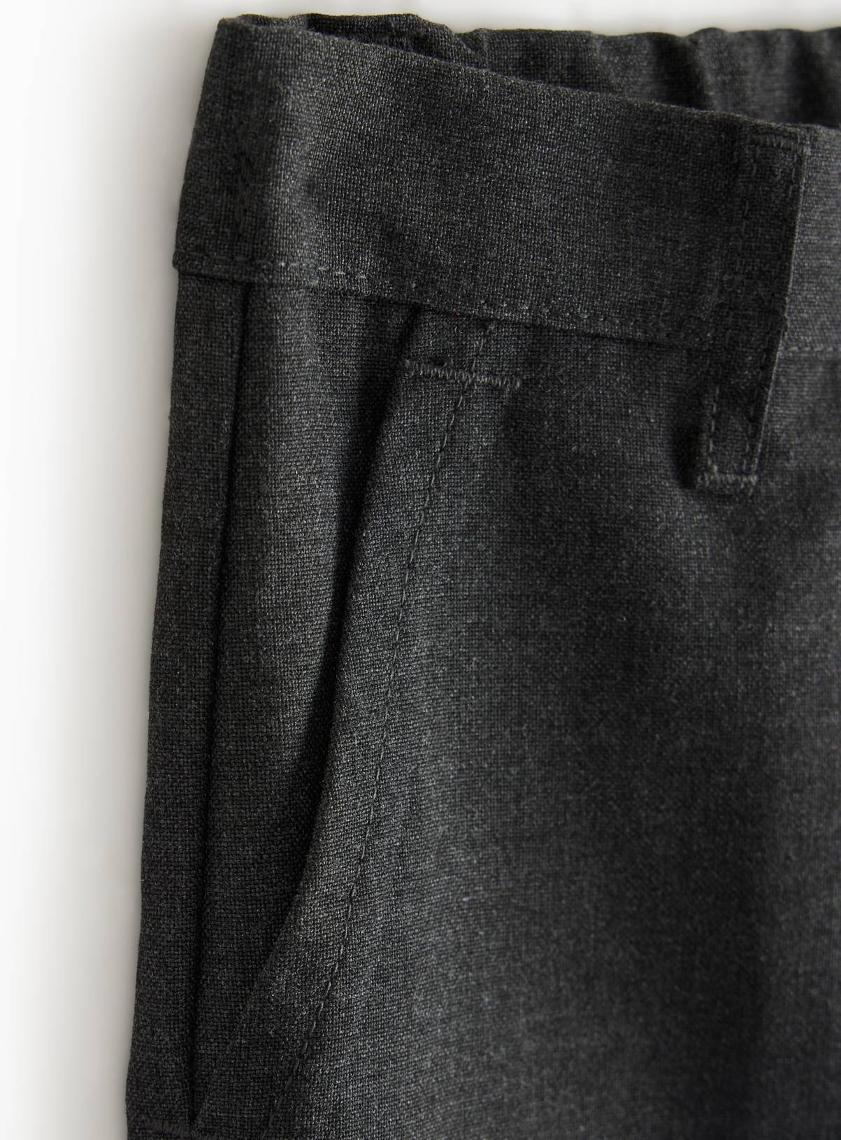4 Pack Grey Trousers with Reinforced Knees & Extendable Hem Generous Fit 9 years - Image 3