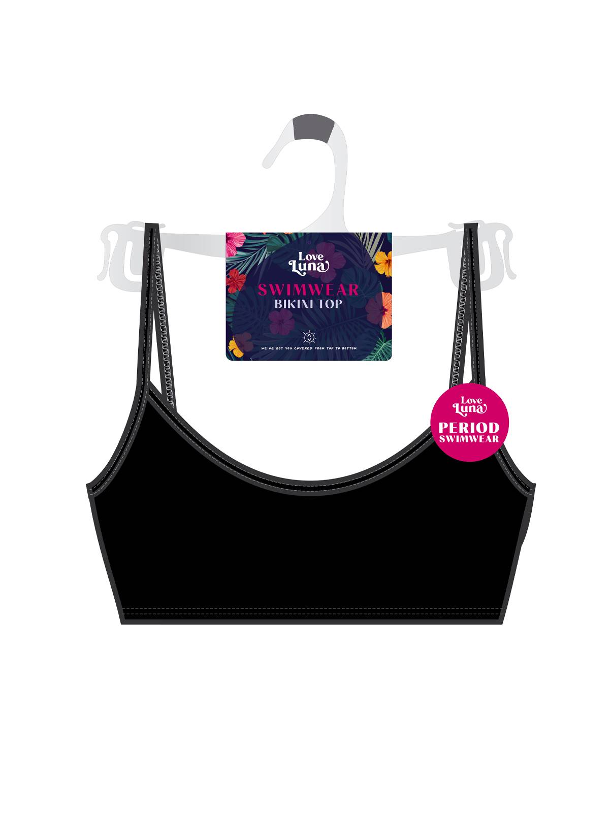 LOVE LUNA Ladies Swim Bikini Top 8-10 - Image 4