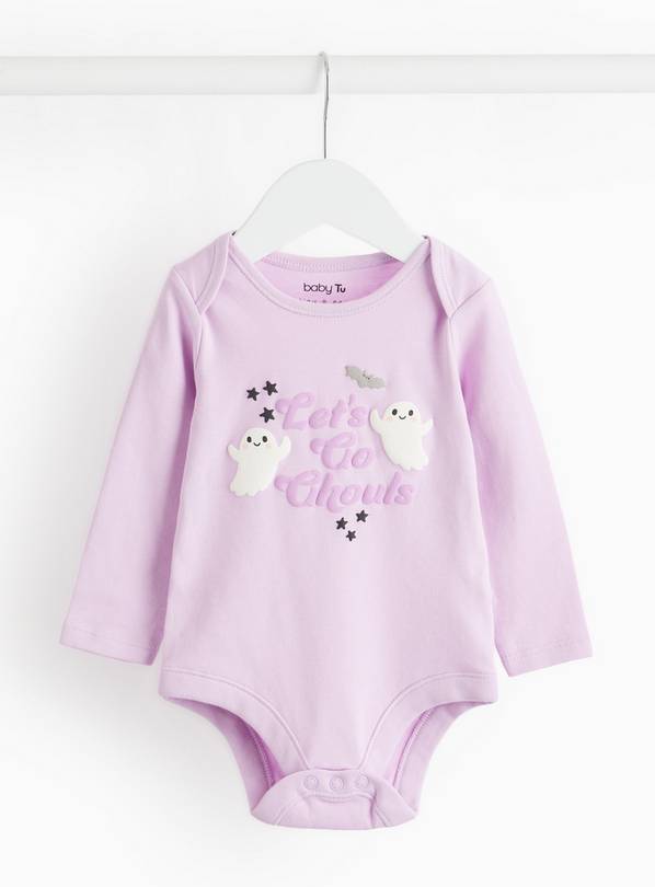 Halloween Let's Go Ghouls Print Bodysuit  6-9 months