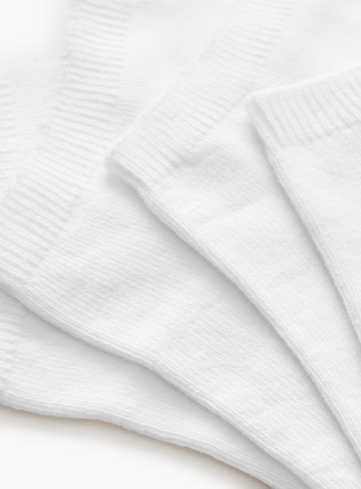 White Polycotton Trainer Socks 5 Pack 6-8.5 - Image 2 thumbnail