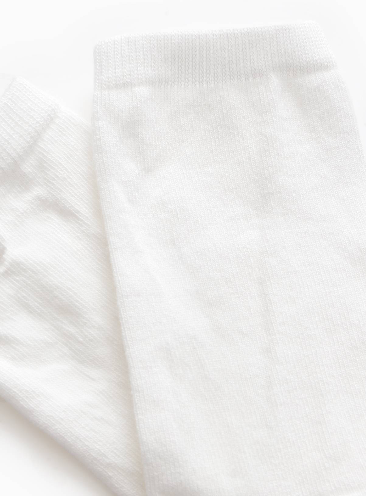 White Modal Blend Ankle Socks 5 Pack 4-8 - Image 2