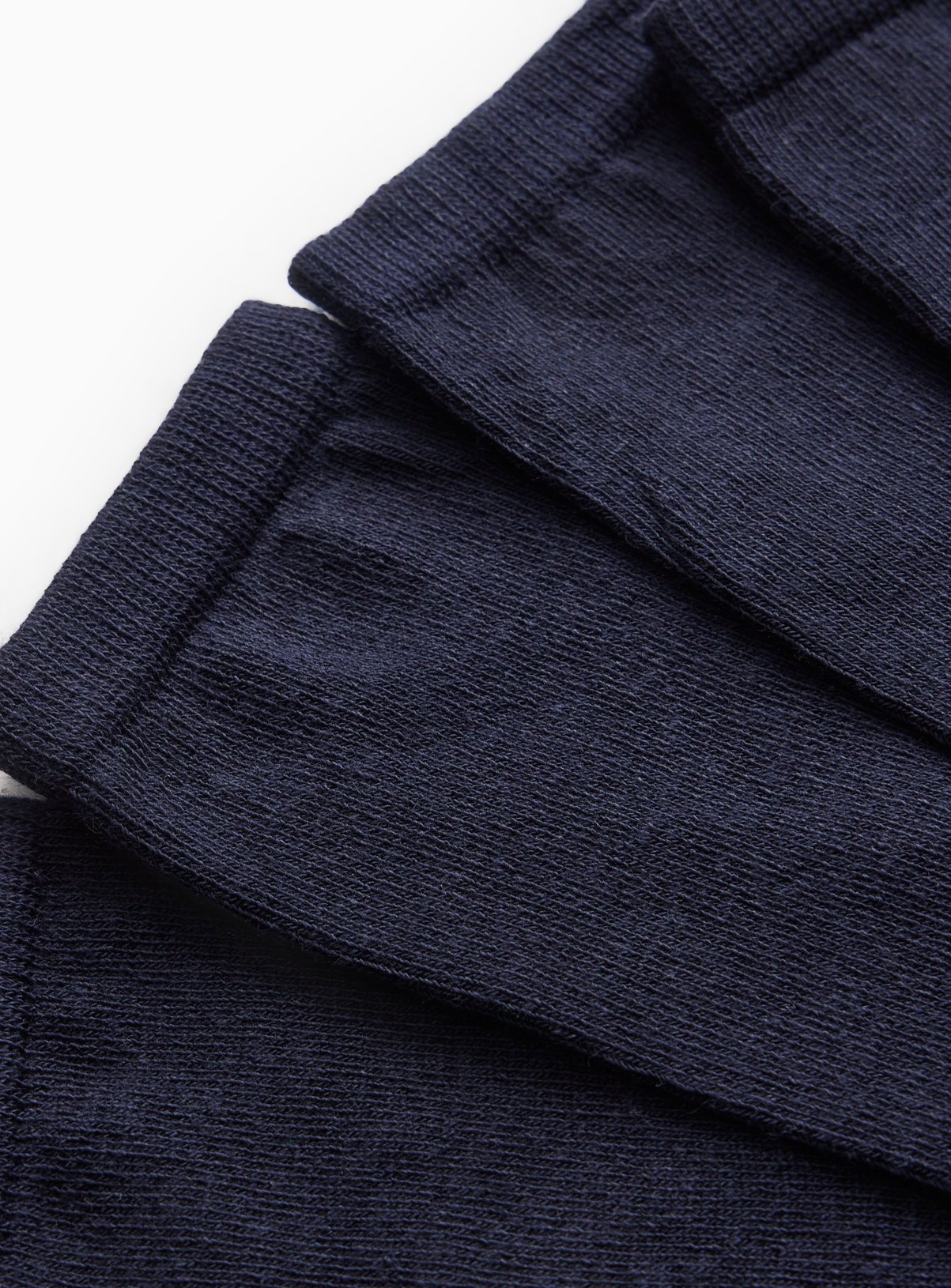 Navy Modal Blend Ankle Socks 5 Pack 4-8 - Image 2 thumbnail