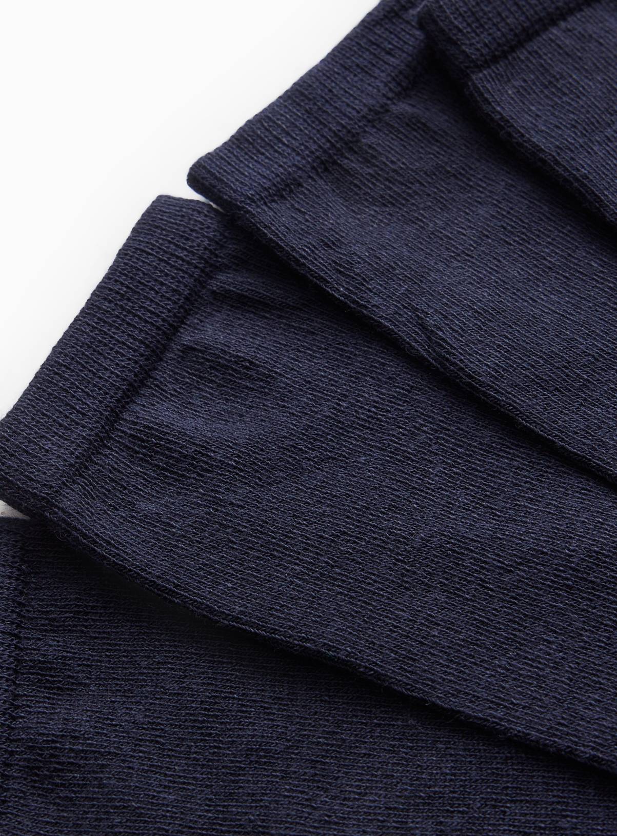 Navy Modal Blend Ankle Socks 5 Pack 4-8 - Image 2