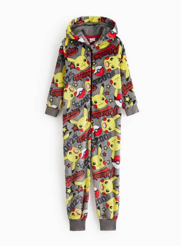 Pokemon Character Print Fleece All-In-One  4-5 years