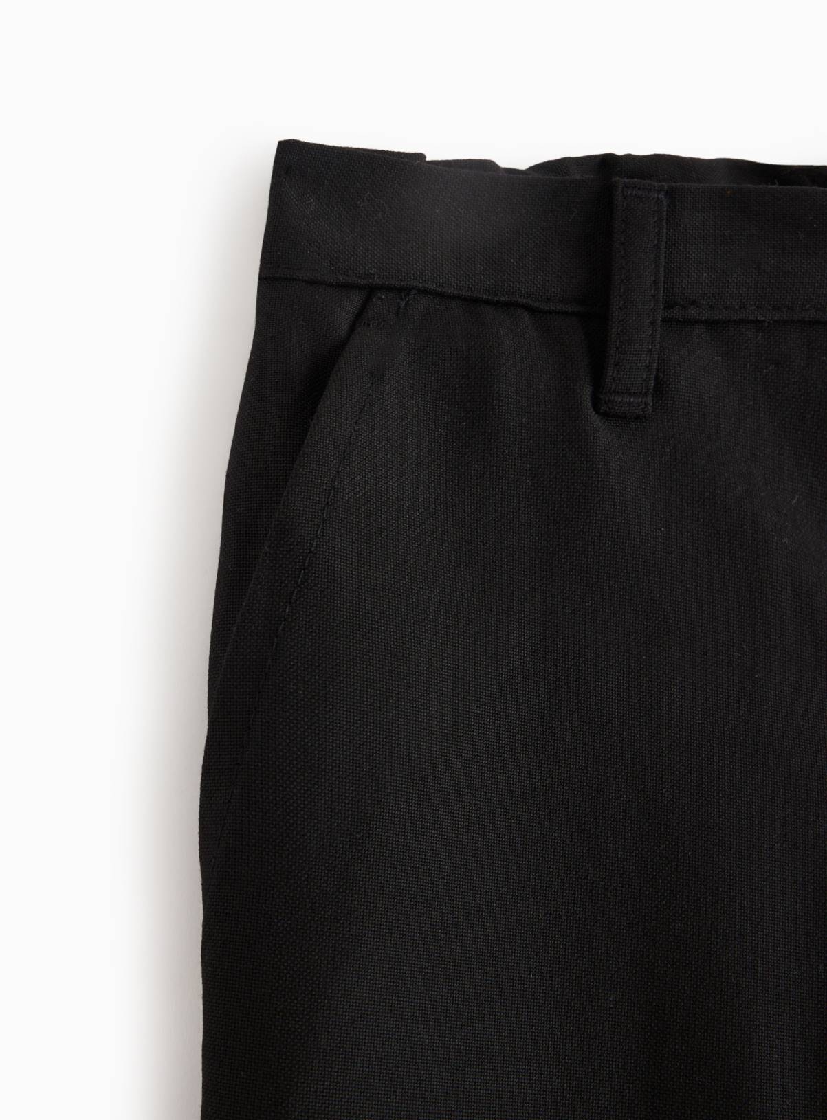 Black Skinny Fit Reinforced Knee Extendable Hem Trousers 4 Pack 13 years - Image 3