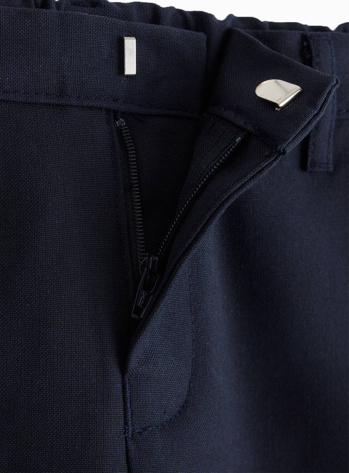 4 Pack Navy Slim Fit Trousers with Reinforced Knees & Extendable Hem Longer Leg 10 years - Image 2