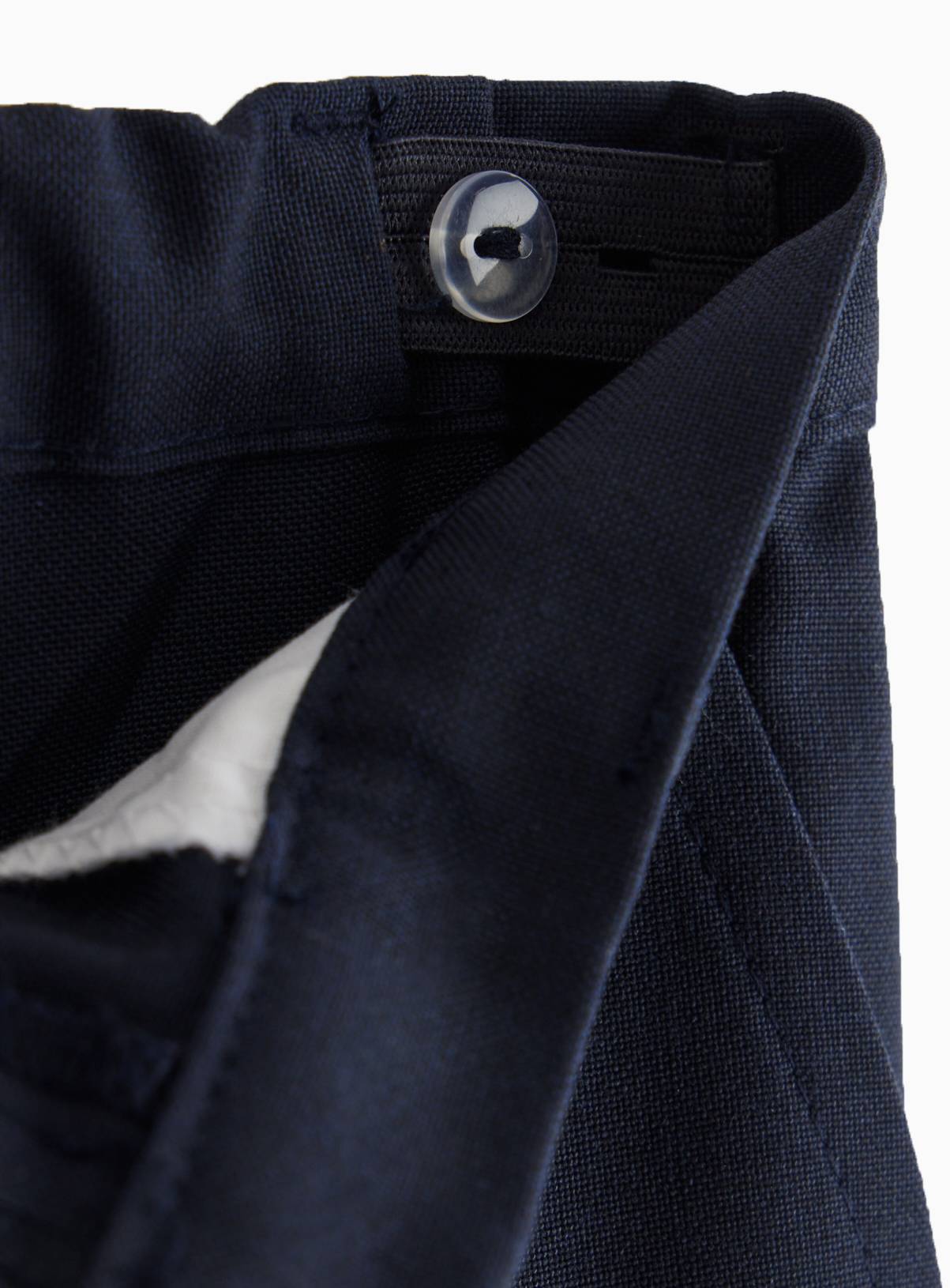 4 Pack Navy Slim Fit Trousers with Reinforced Knees & Extendable Hem Longer Leg 10 years - Image 3