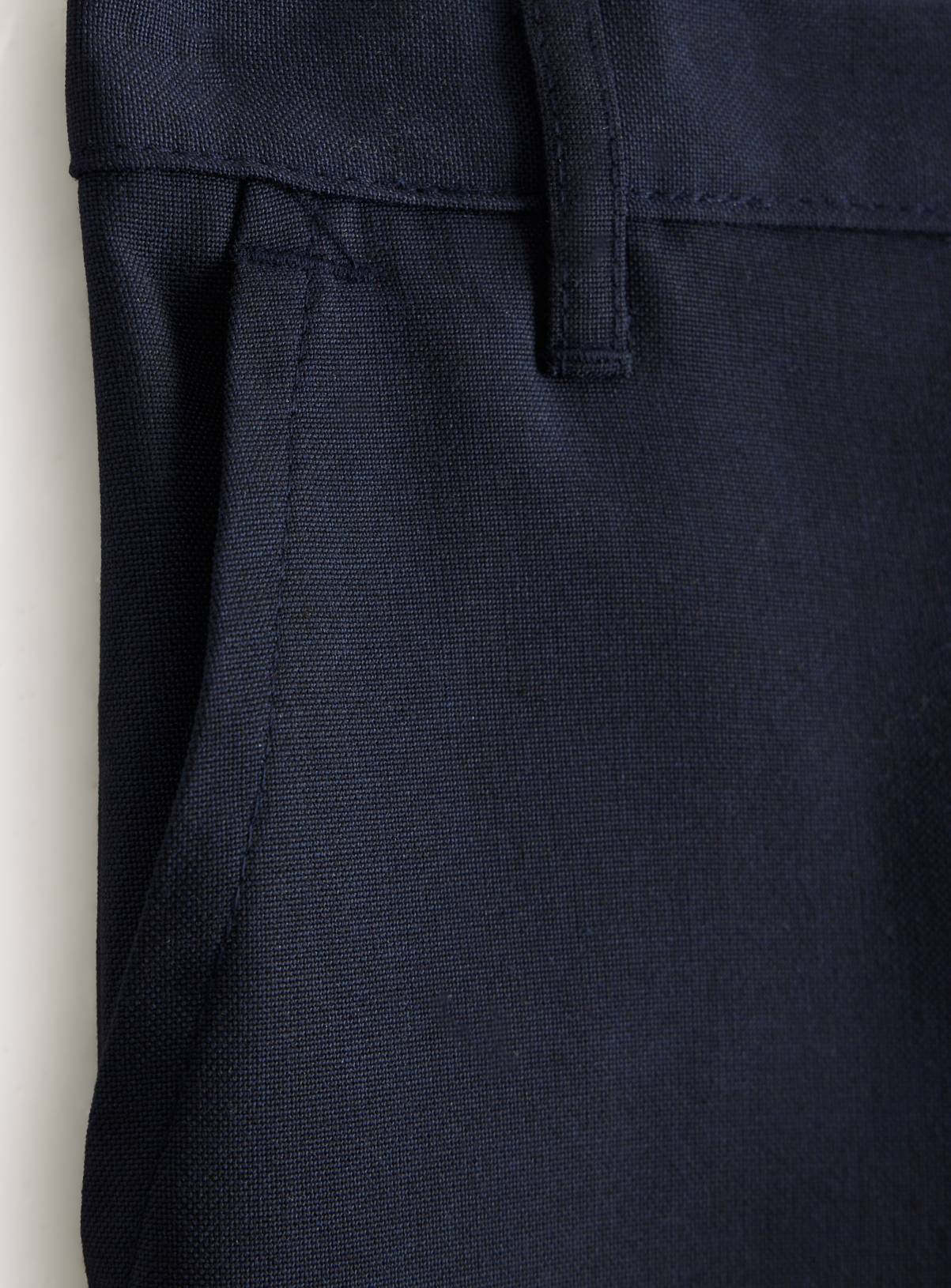 4 Pack Navy Slim Fit Trousers with Reinforced Knees & Extendable Hem Longer Leg 10 years - Image 4