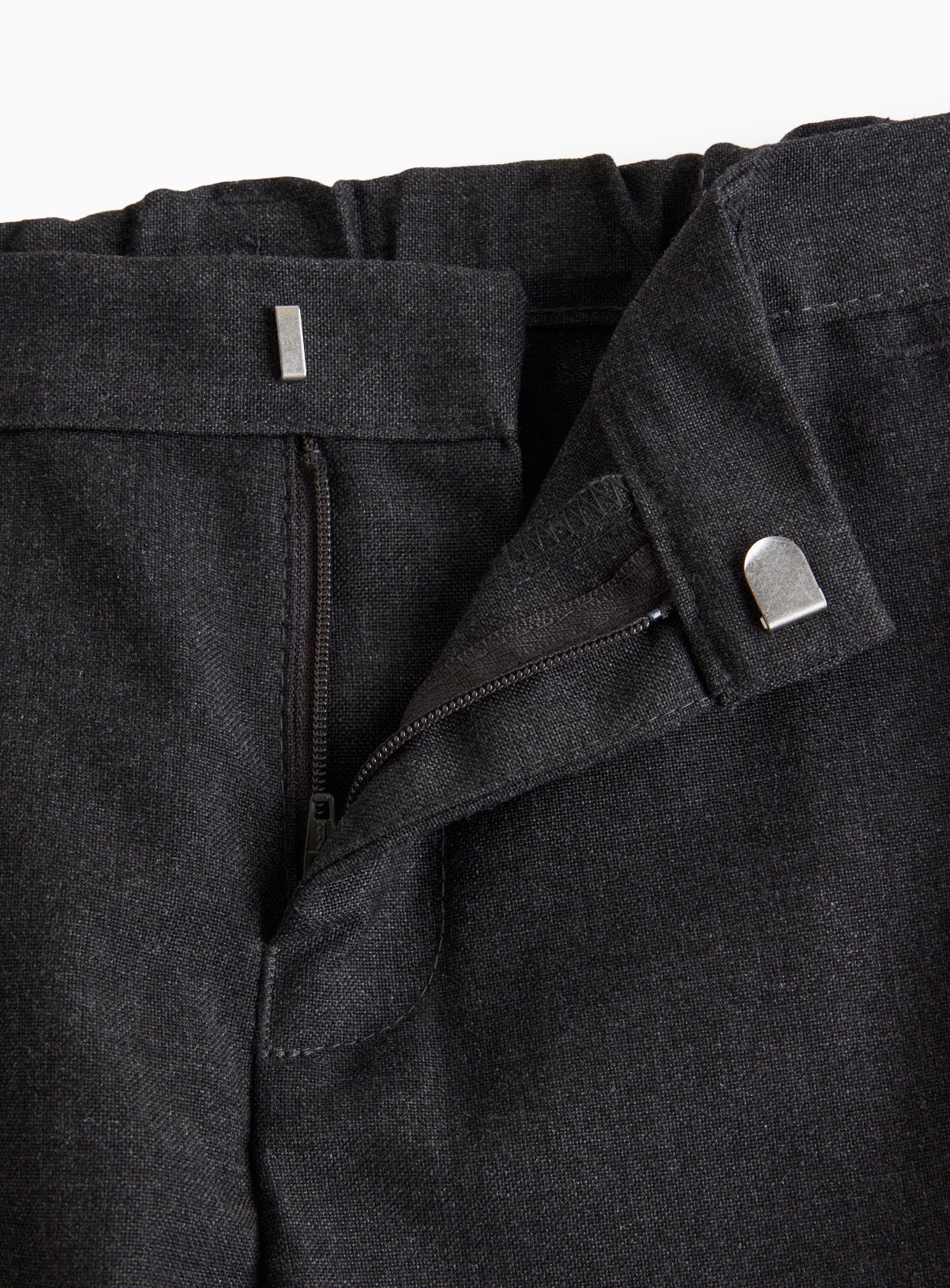 4 Pack Grey Slim Fit Trousers with Reinforced Knees & Extendable Hem Longer Leg 14 years - Image 3 thumbnail