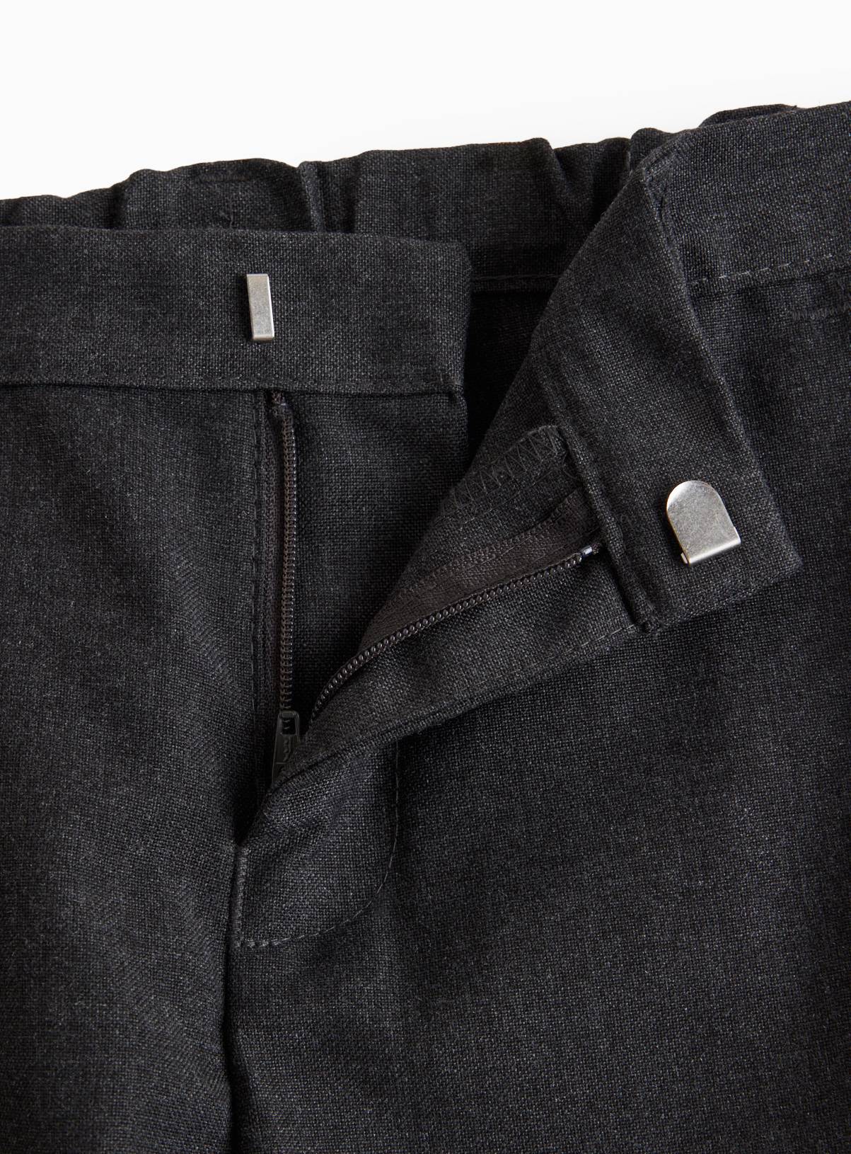 4 Pack Grey Slim Fit Trousers with Reinforced Knees & Extendable Hem Longer Leg 14 years - Image 3