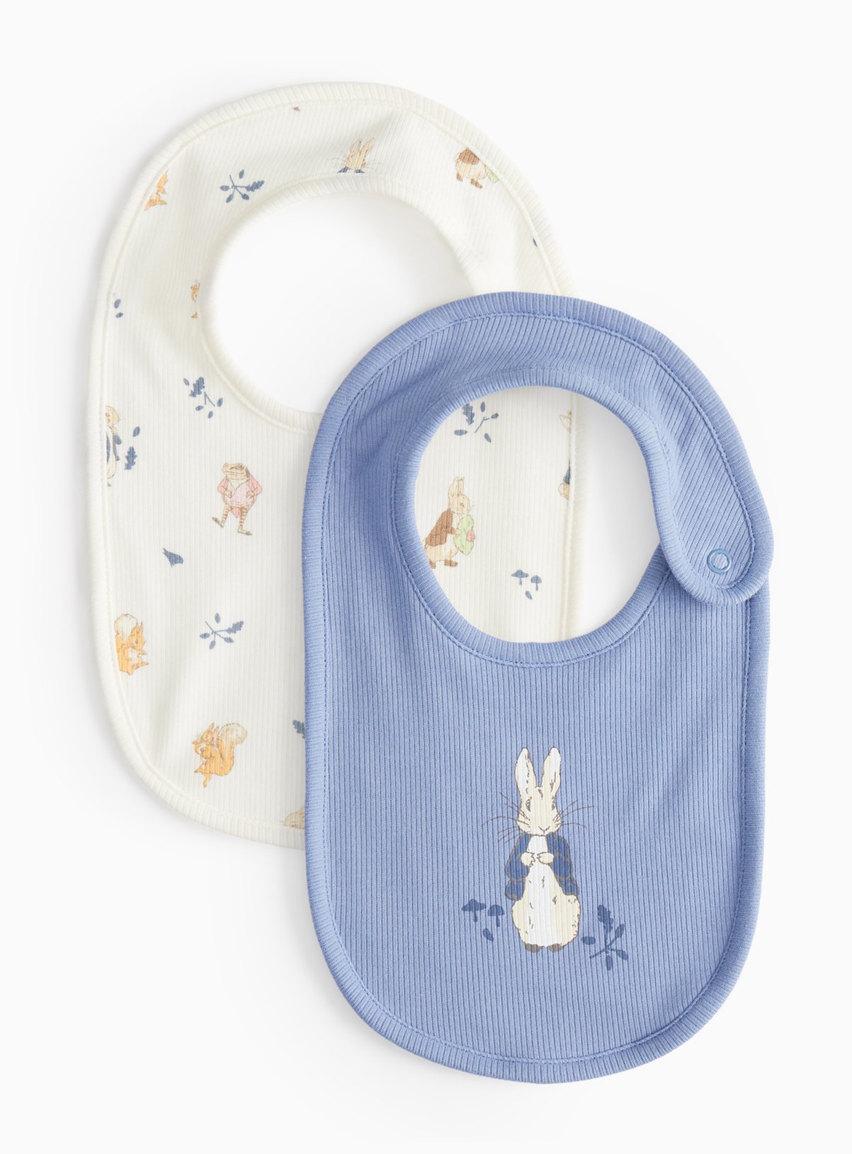 Blue Blue Peter Rabbit Character Print Bibs 2 Pack One Size - Peter Rabbit by Sainsbury's