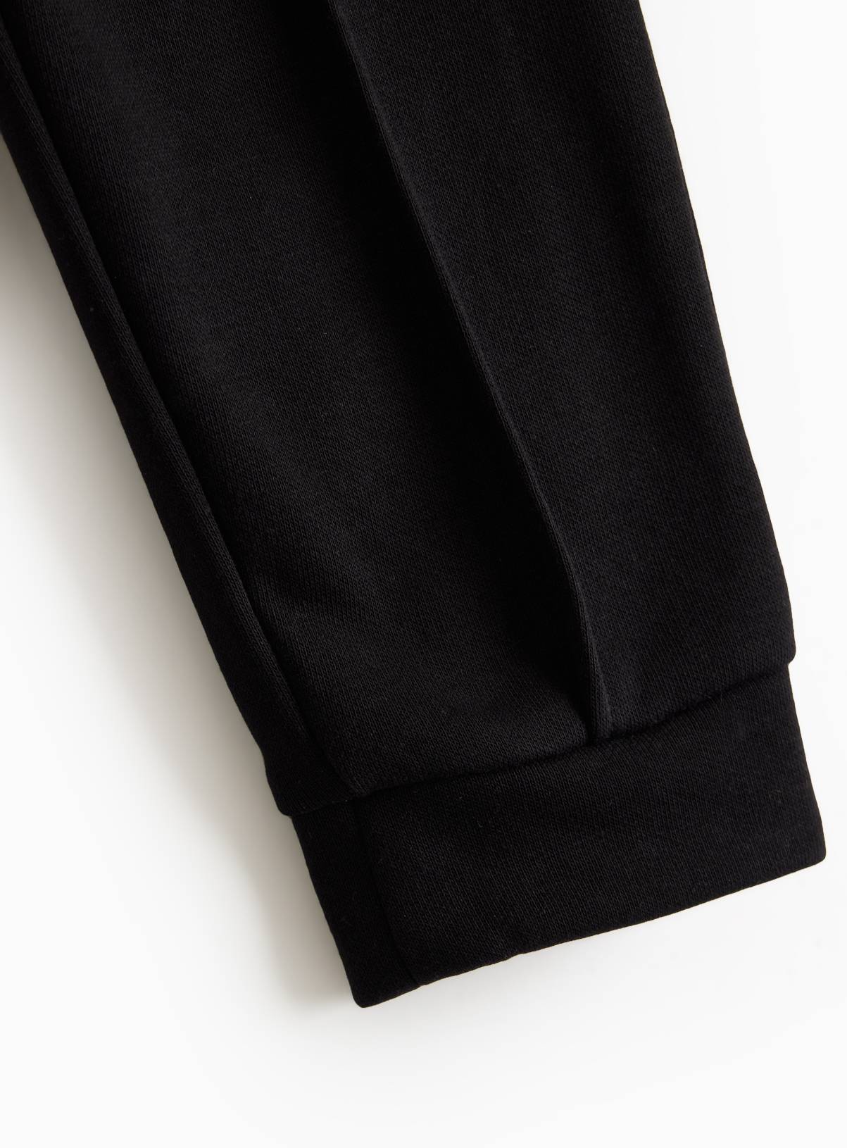 Black Cotton Skinny Fit Joggers 6 years - Image 3