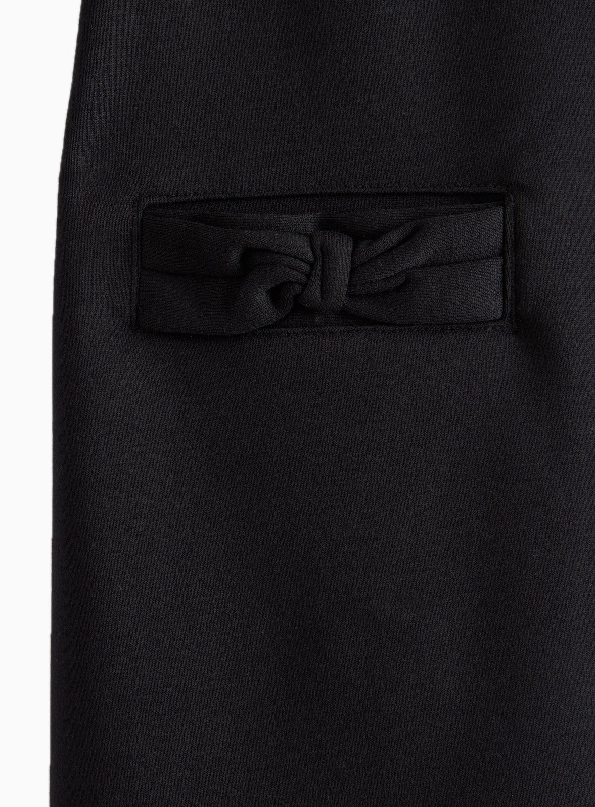 Black Jersey Bow Pocket Pinafore 3 years - Image 2 thumbnail