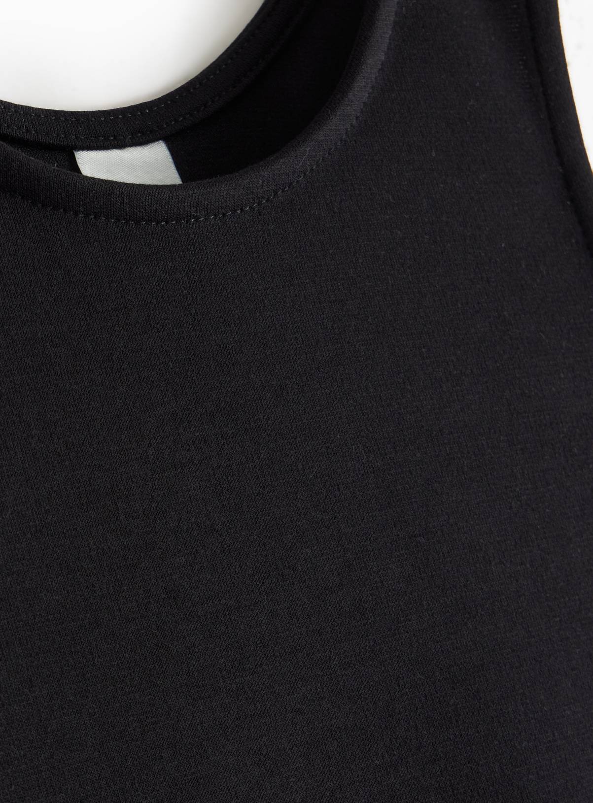 Black Jersey Bow Pocket Pinafore 3 years - Image 3