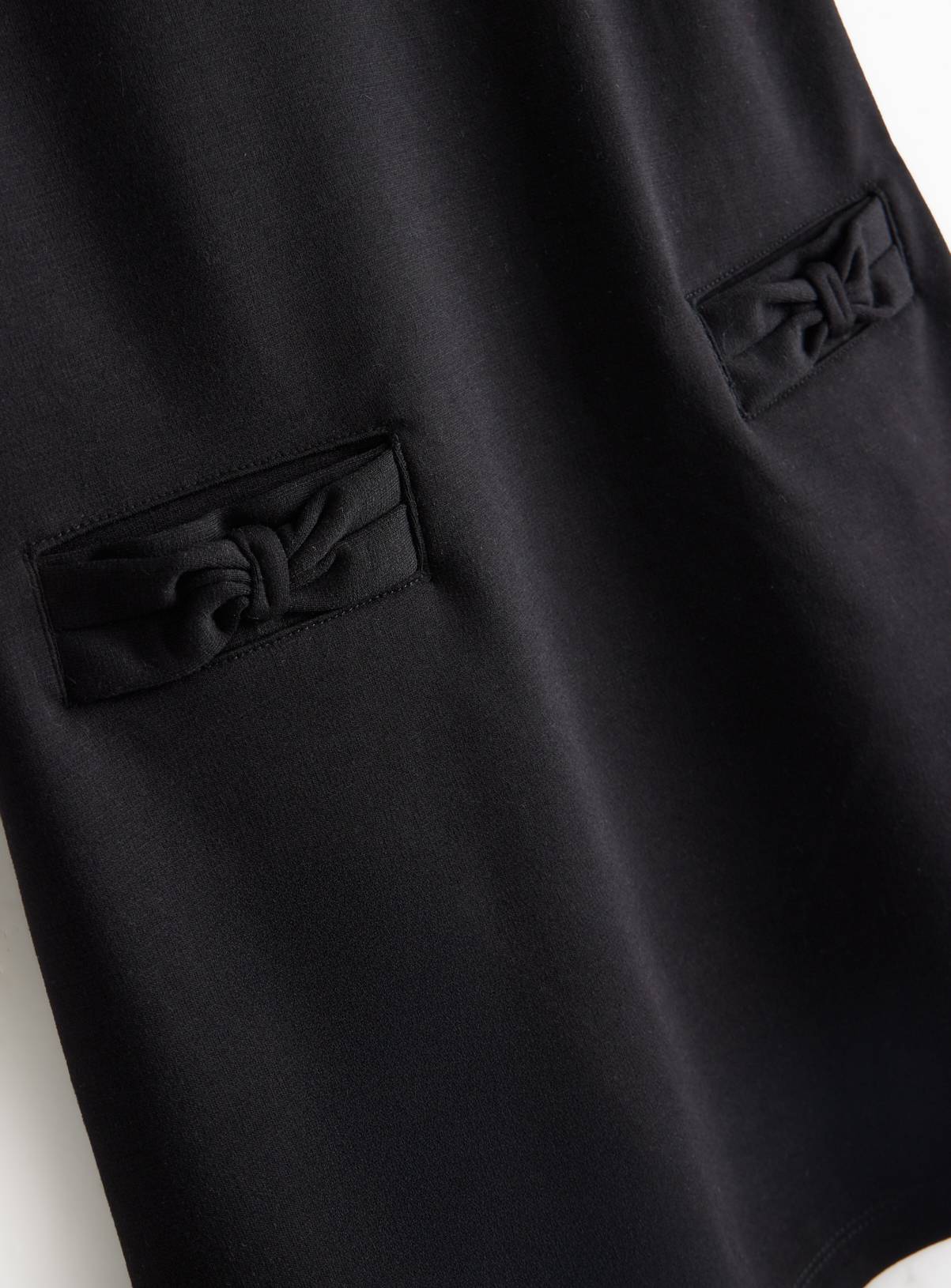 Black Jersey Bow Pocket Pinafore 3 years - Image 4