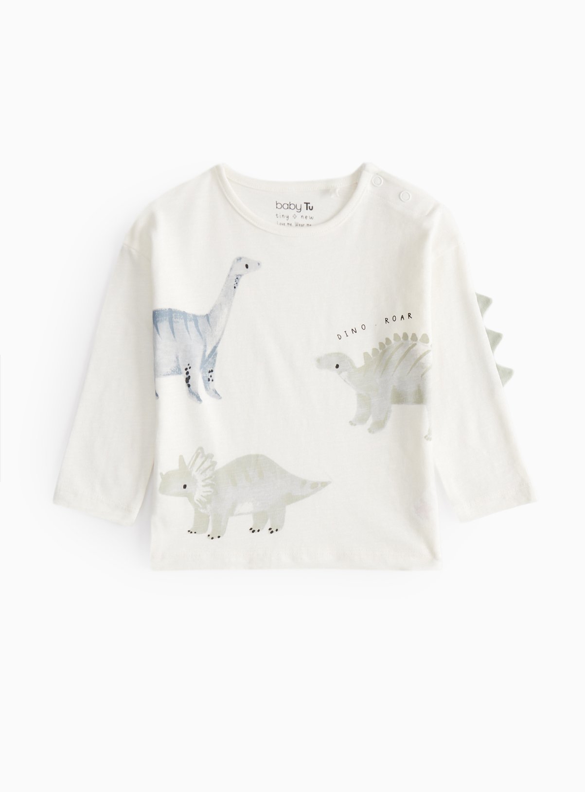 Green Green Dino Printed Long Sleeve Top (18-24 Months) - Tu by Sainsbury's