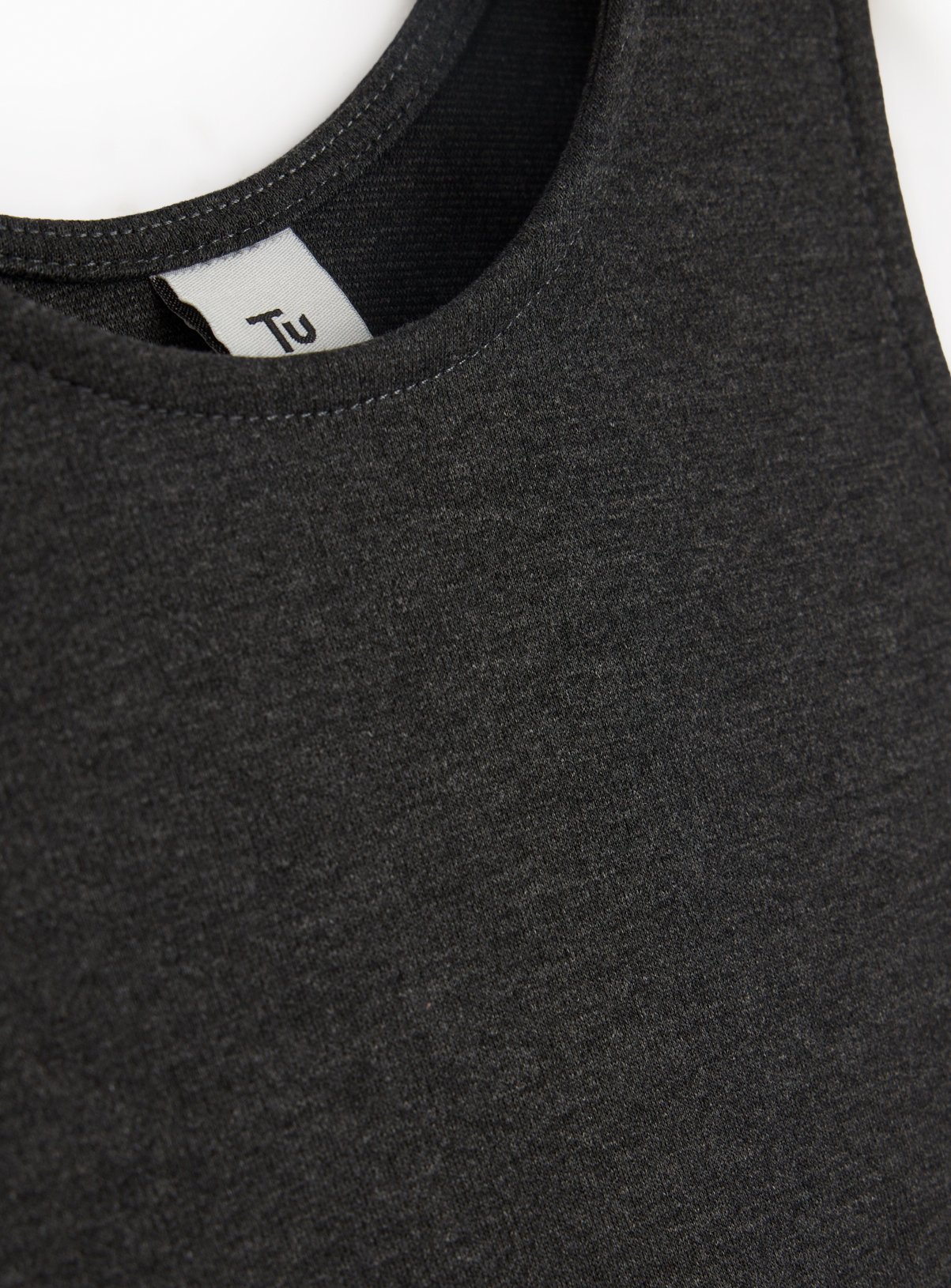 Grey Jersey Pinafore with Bow Pocket Detail 7 years - Image 3 thumbnail