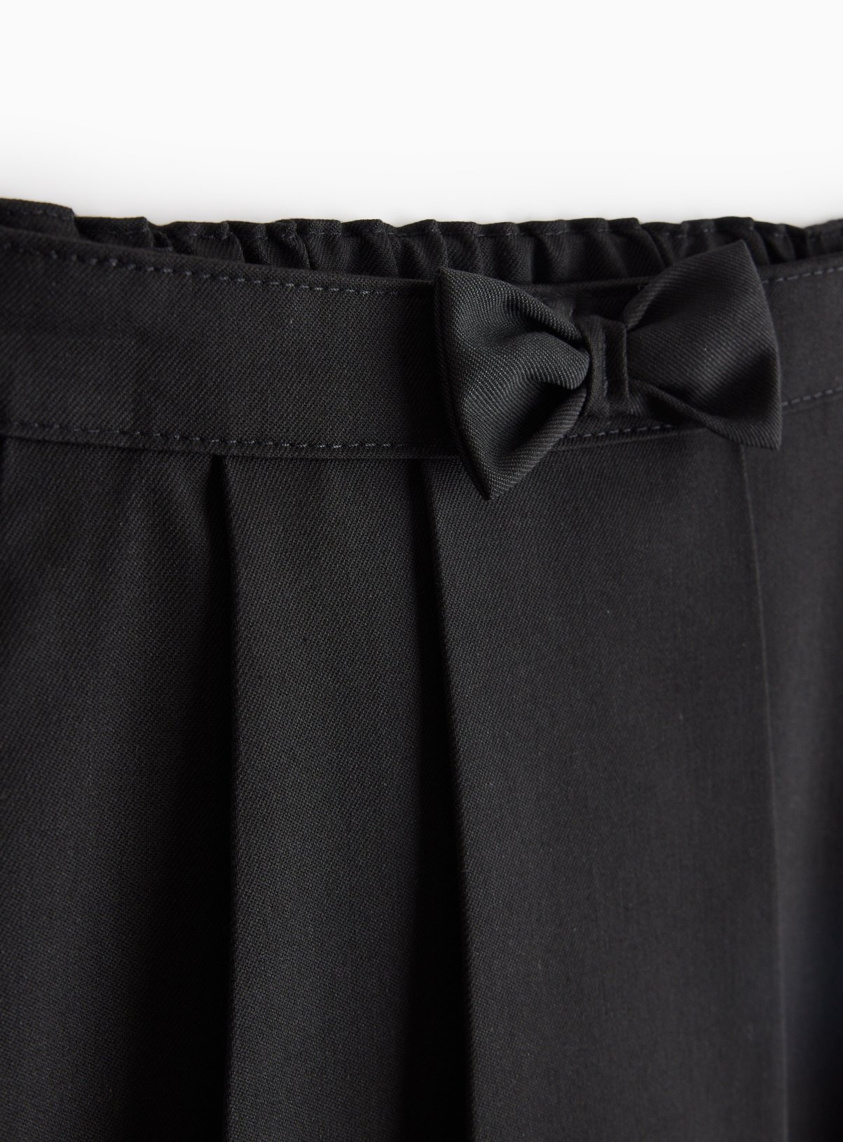 Black Bow Detail Pleated Skirt 11 years - Image 2 thumbnail