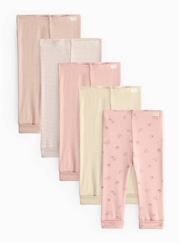 Babychino Leggings 5 Pack 3-6 months