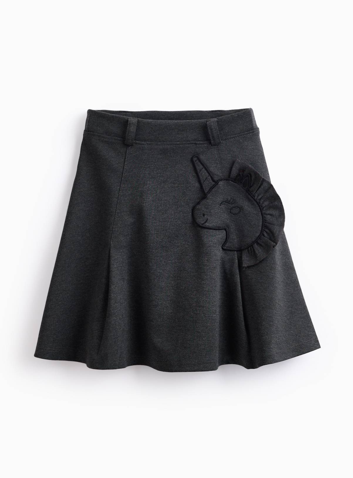Grey Ponte Unicorn Pocket Skirt 8 years - Image 1