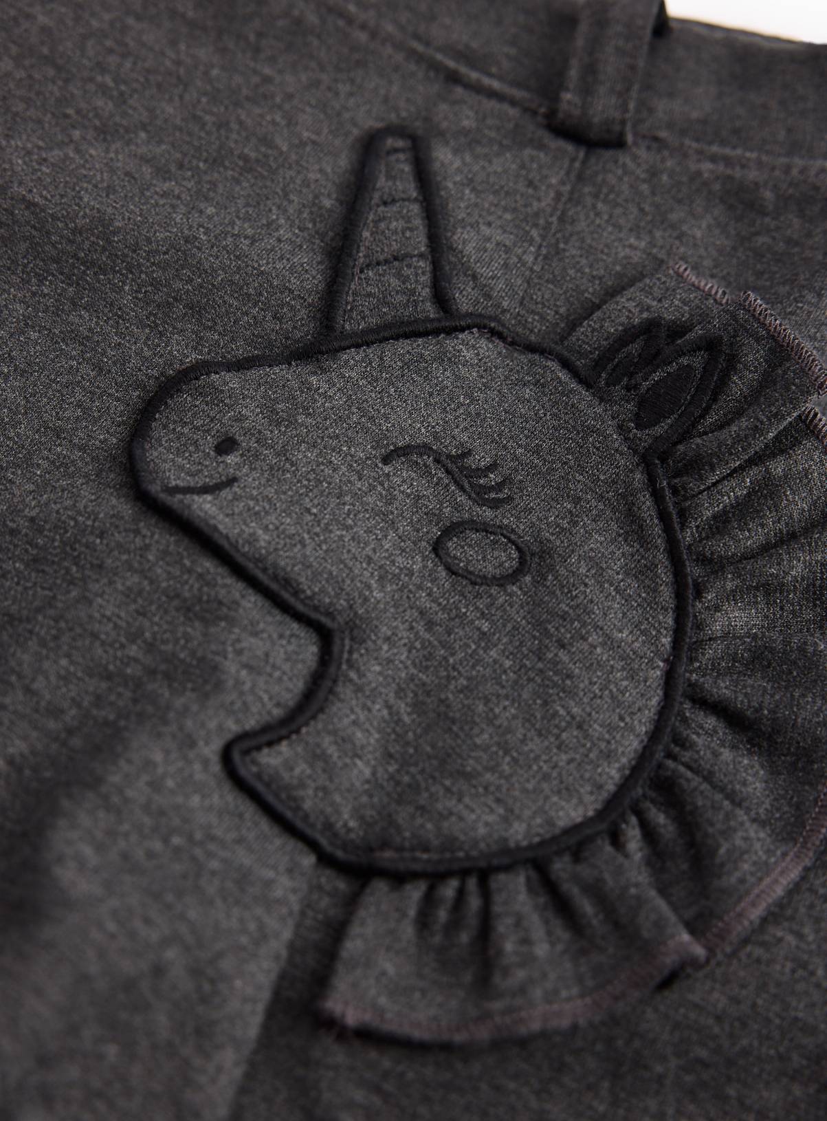 Grey Ponte Unicorn Pocket Skirt 8 years - Image 2