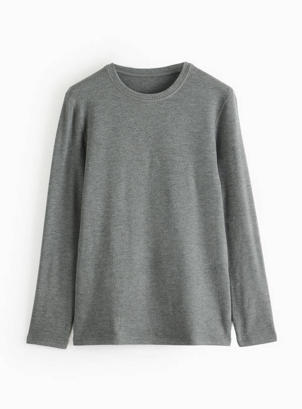 Grey Maximum-Warmth Plus Thermal Fleece Top L