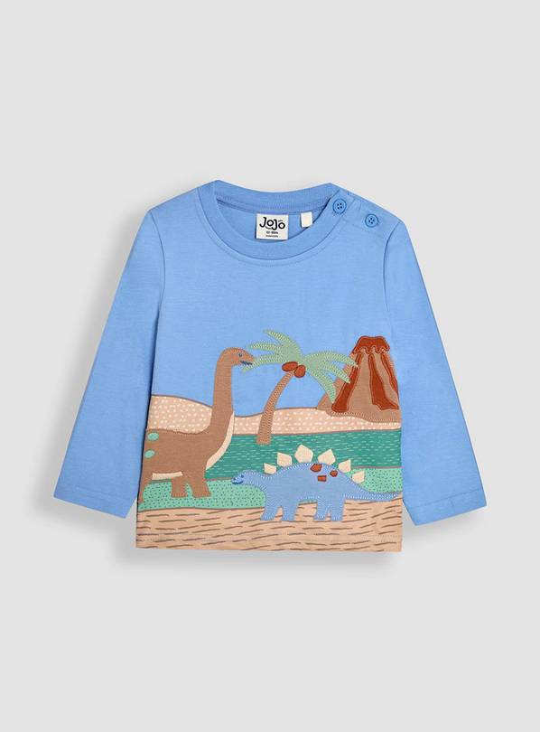 JOJO MAMAN BÉBÉ Dinosaur Scene Printed Top 2-3 Years