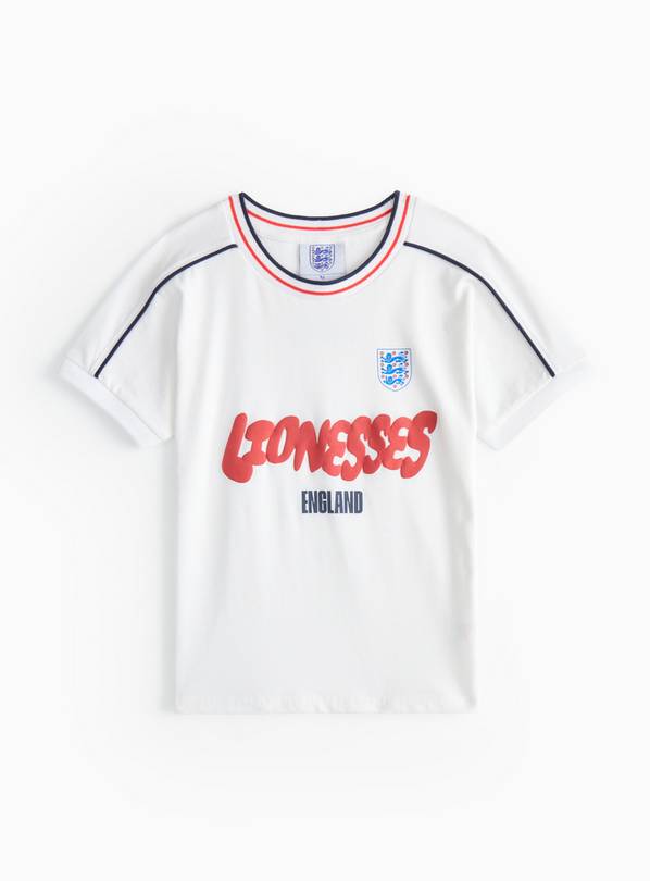 England Lionesses Football Print T-Shirt 2 years