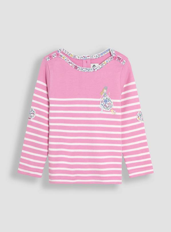 JOJO MAMAN BÉBÉ Mermaid Pocket Breton Top 2-3 Years