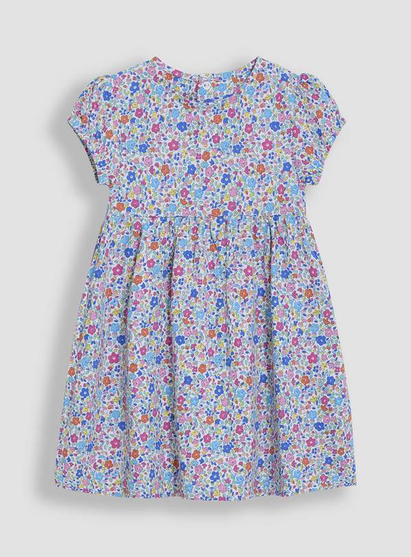 JOJO MAMAN BÉBÉ Ditsy Floral Puff Sleeve Dress 6-12 months