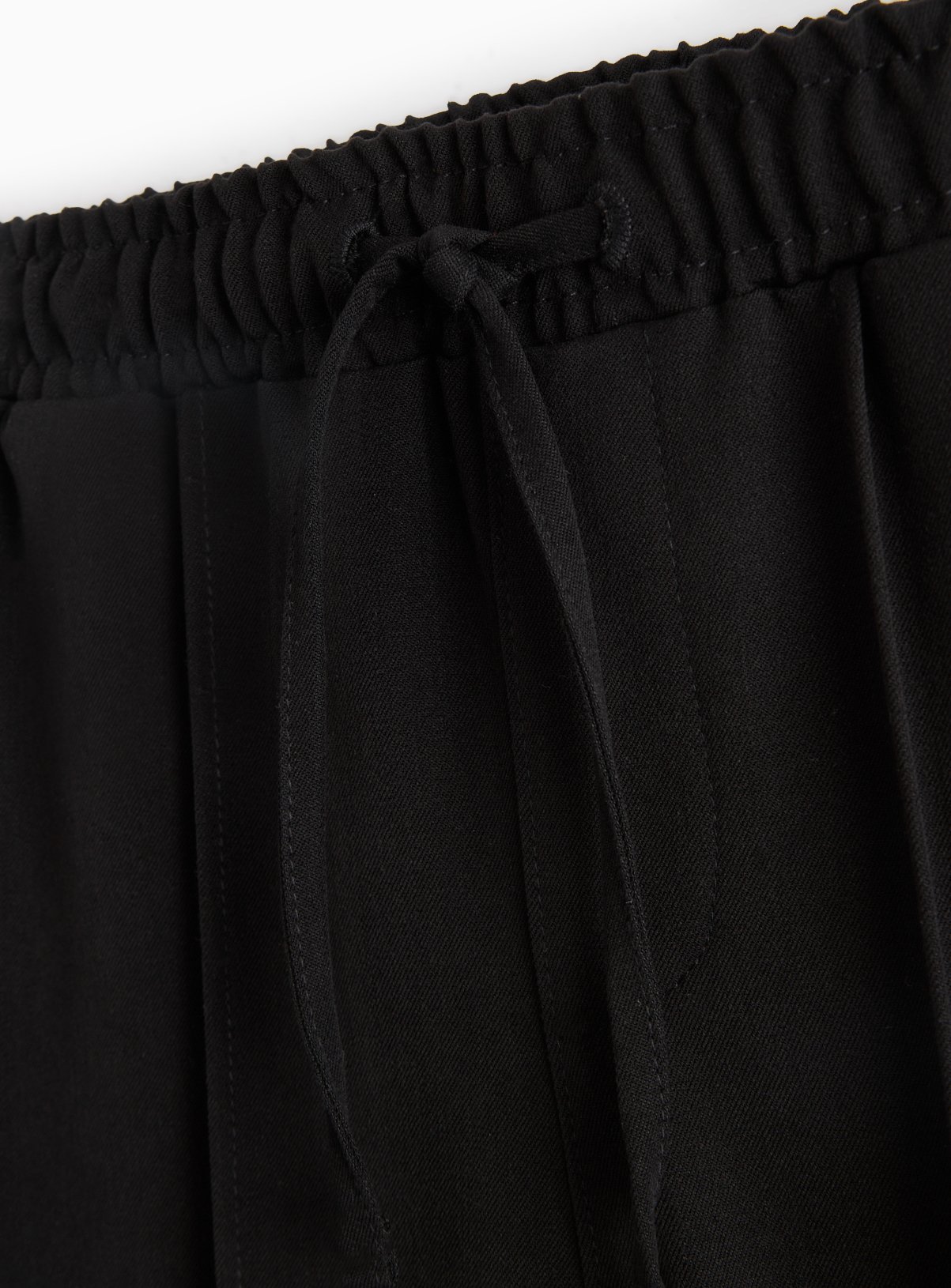 Black Elasticated Waist Wide Leg Trousers 10 years - Image 2 thumbnail