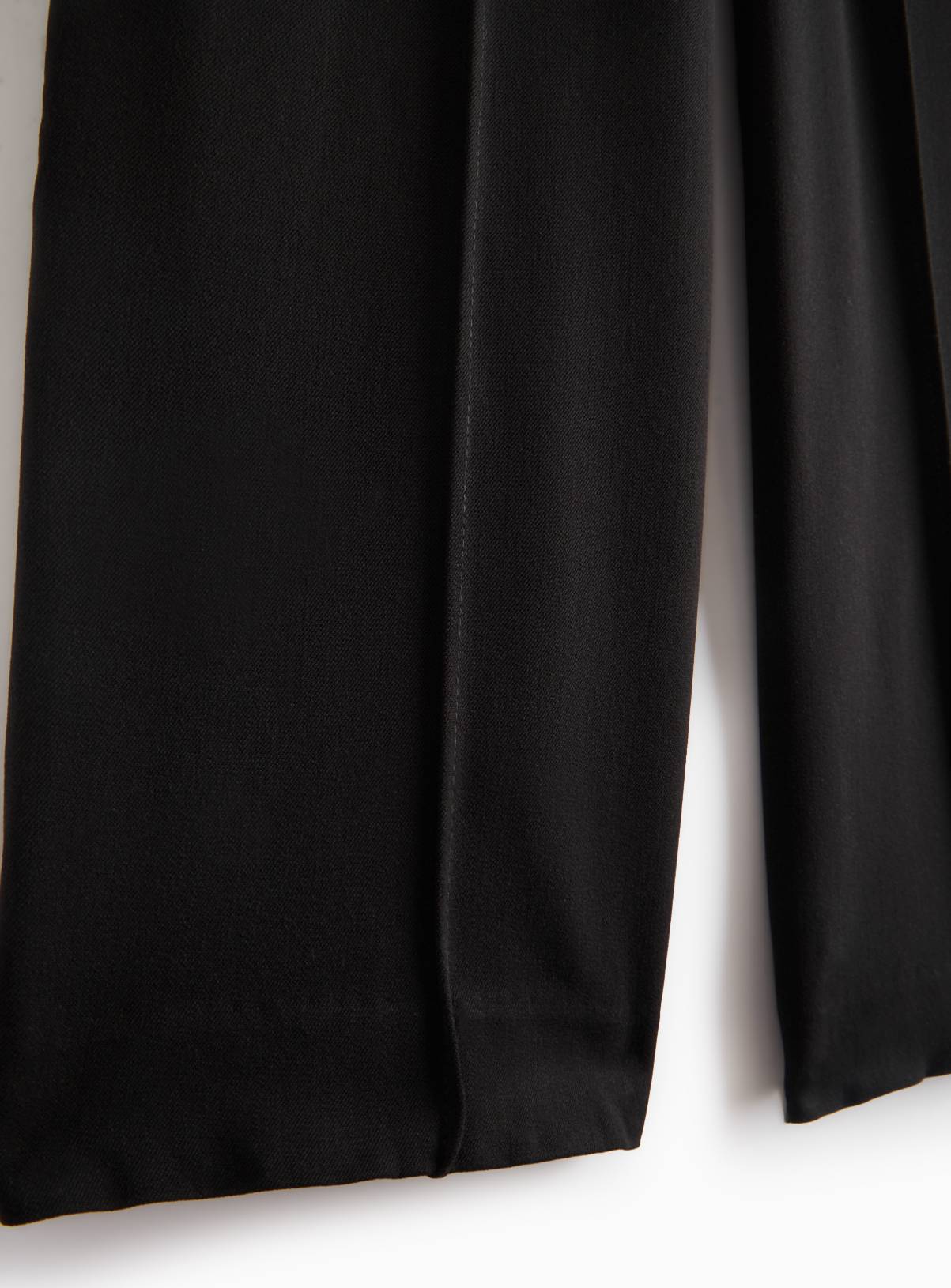 Black Elasticated Waist Wide Leg Trousers 10 years - Image 4