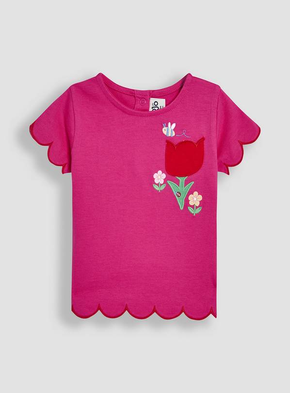 JOJO MAMAN BÉBÉ Bee Floral Pocket T-Shirt 2-3 Years