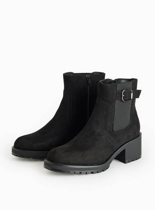 Black Block Heel Chelsea Boots 5