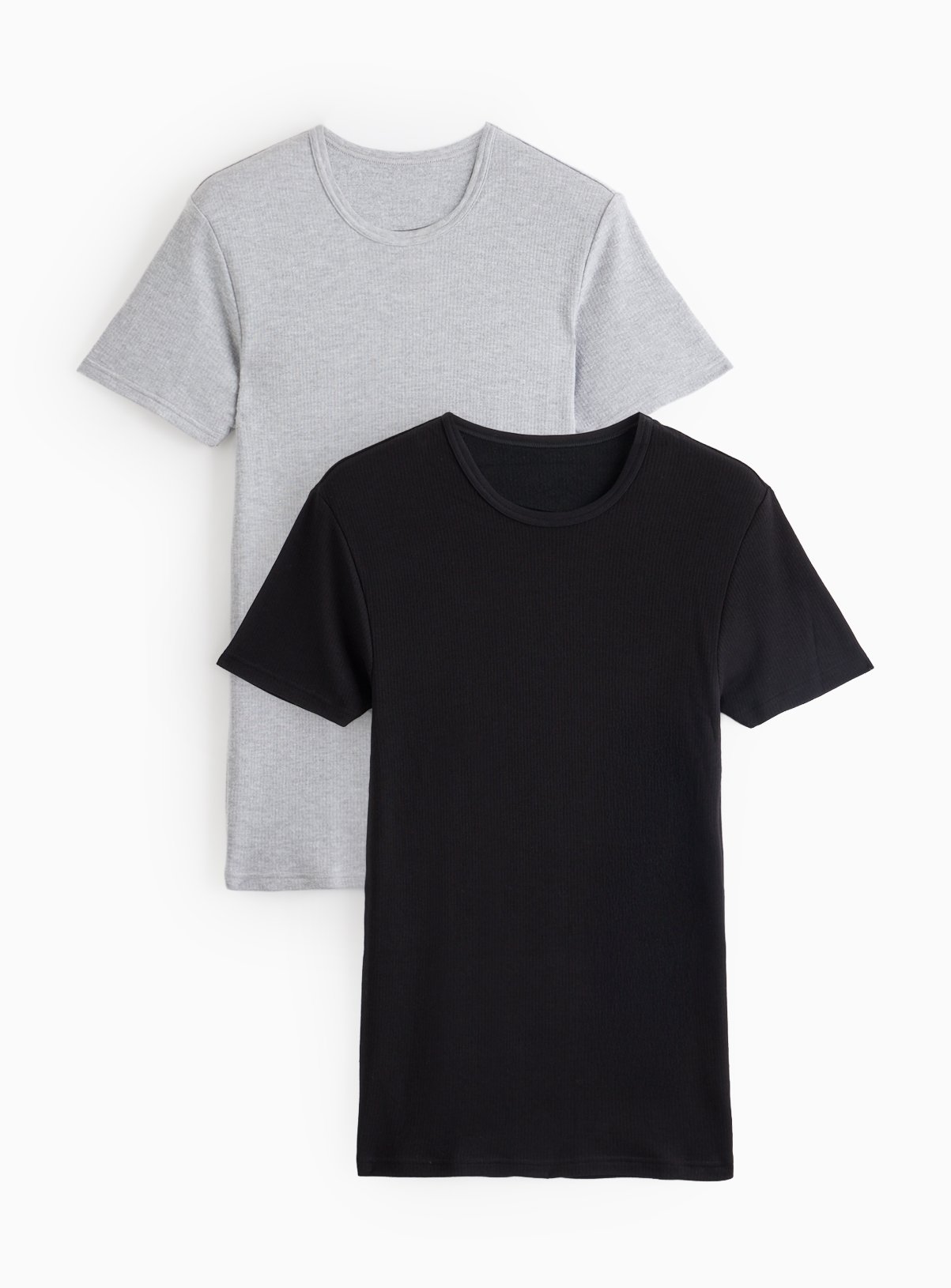 Men's Black Maximum Warmth Thermal Short Sleeve T-Shirt 2 Pack