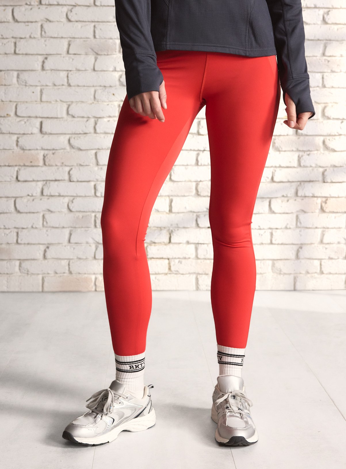 Red REAKTIV High Waisted Everyday Full Length Legging