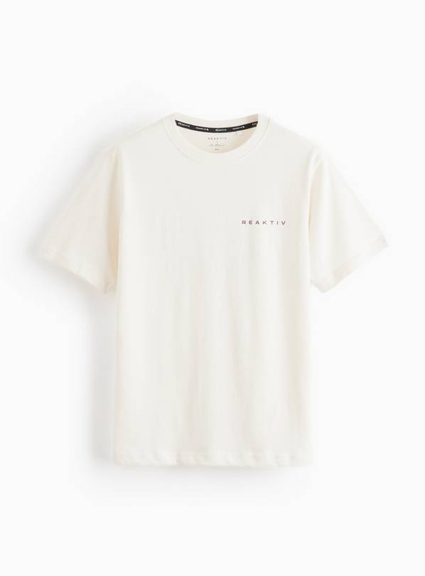 REAKTIV Cream Logo Oversized Tee XXL