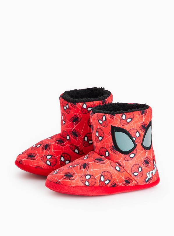 Spider-Man Character Print Slipper Booties 10-11 Infant