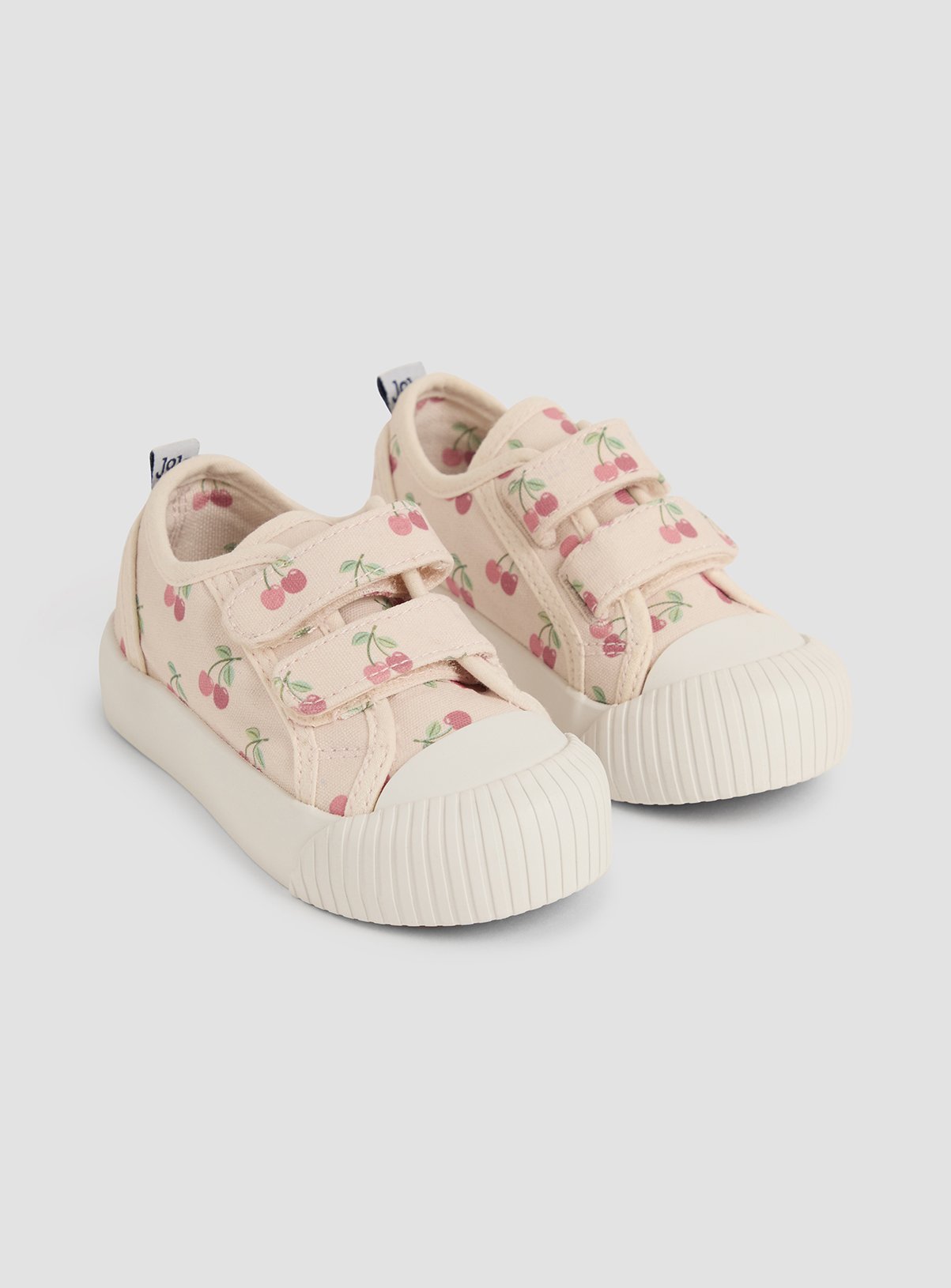 JOJO MAMAN BÉBÉ Double Strap Canvas Trainers 8 Infant - Image 1 thumbnail
