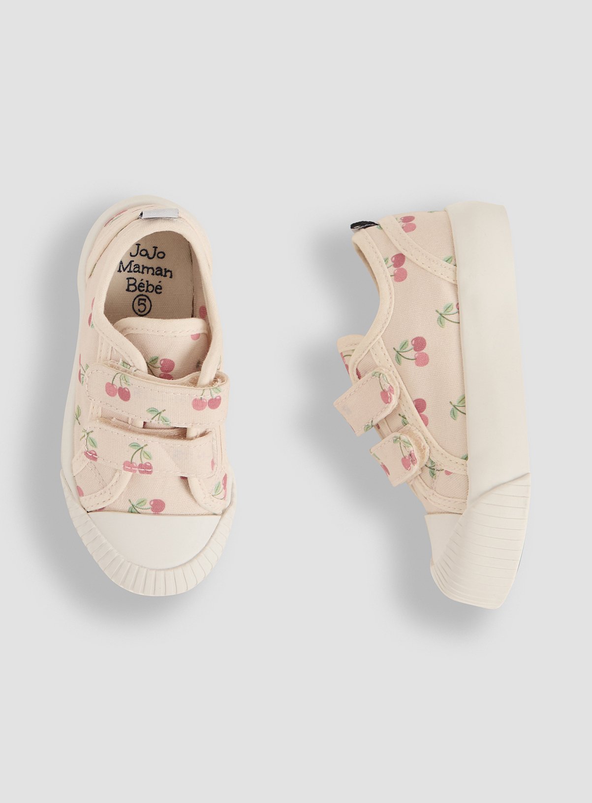 JOJO MAMAN BÉBÉ Double Strap Canvas Trainers 8 Infant - Image 3 thumbnail