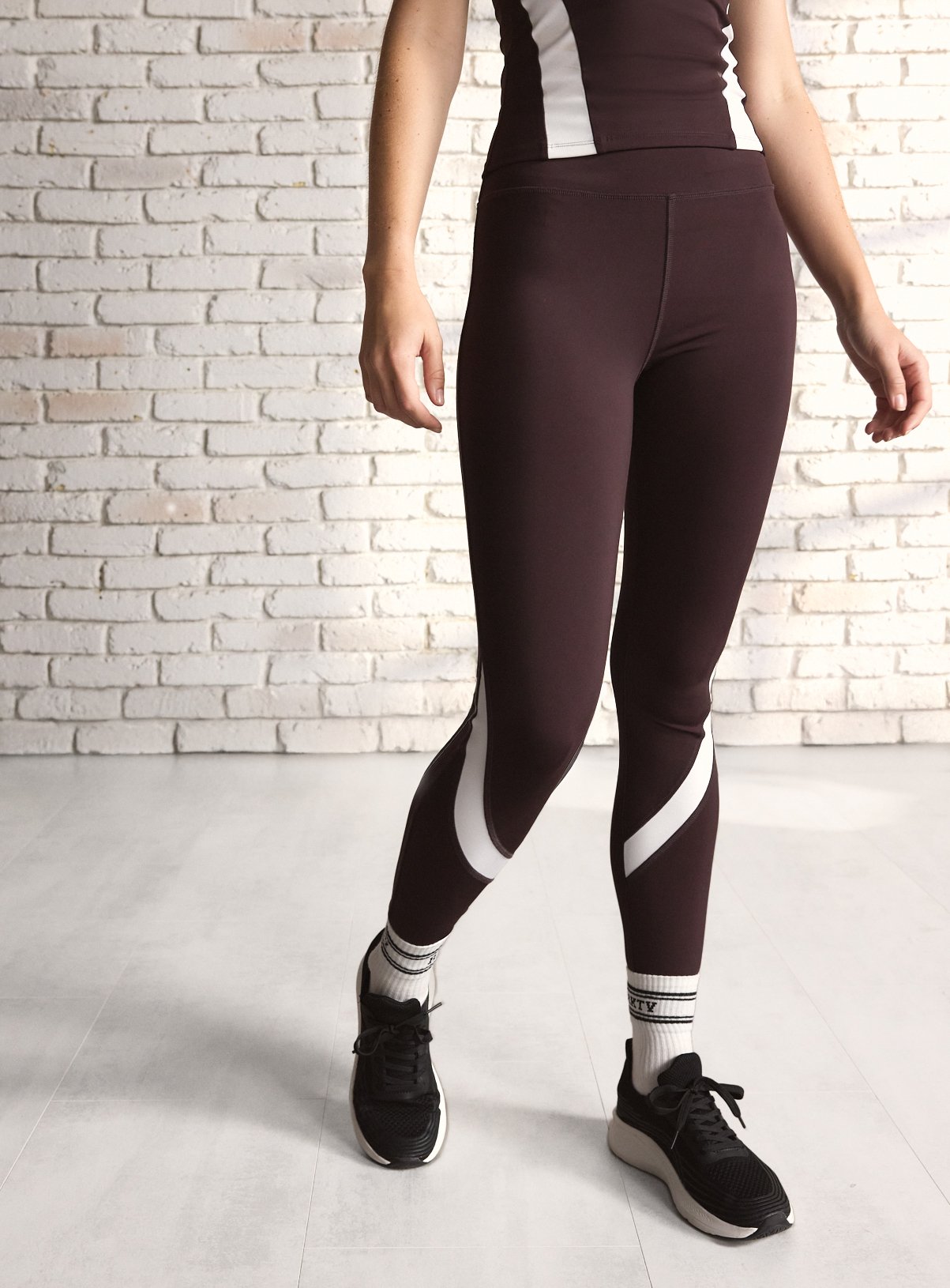 Purple REAKTIV Training Black Colourblock High Waisted Legging