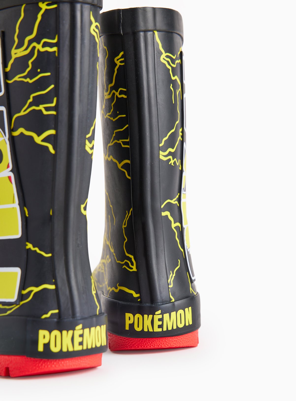 Pokemon Pikachu Print Black Wellies 11 Infant - Image 4 thumbnail