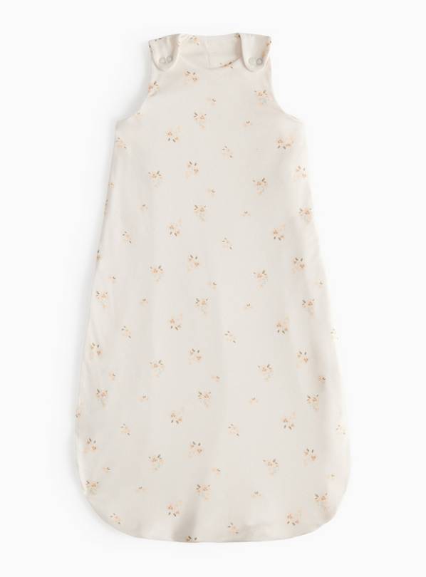 Cream Floral Print 0.5 Tog Sleeping Bag 18-24 months