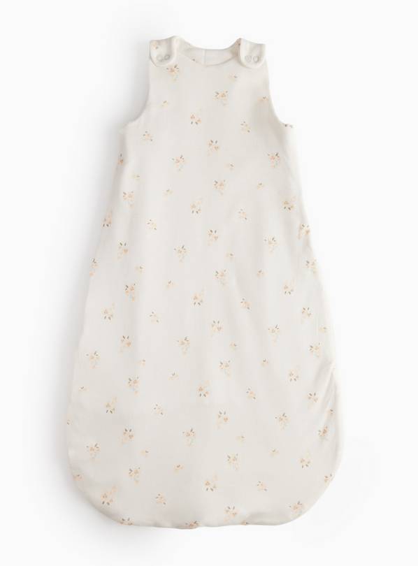 Cream Floral Print 1.5 Tog Sleeping Bag 12-18 months