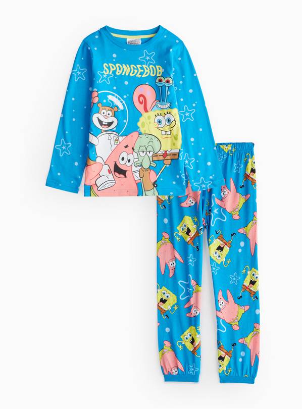 Sponge Bob Square Pants Print Pyjamas 9-10 years