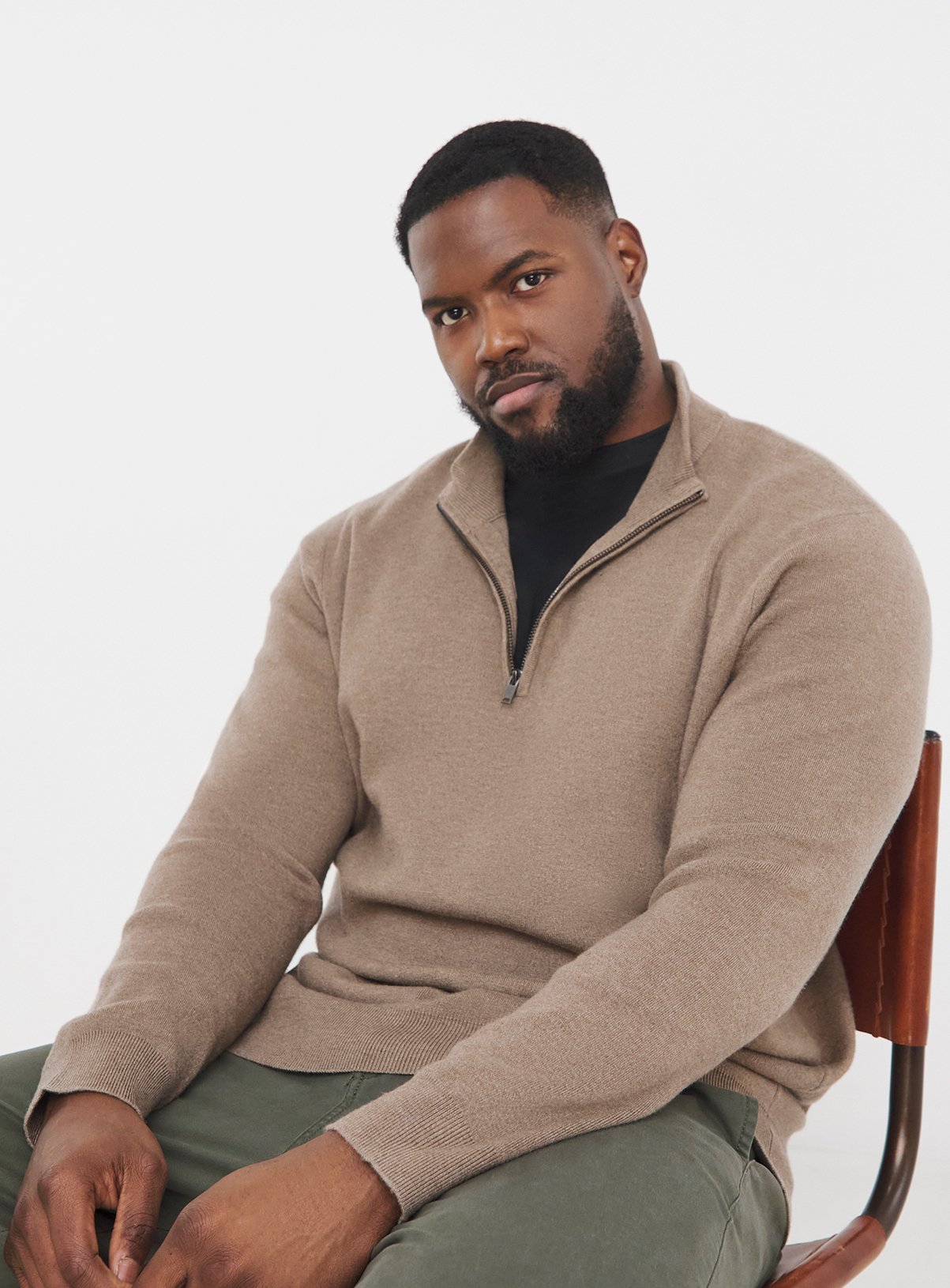 Men's JACAMO 1/4 Zip Sweatshirt Neutral